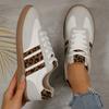 Plus Size 42 Leopard Print Flat Shoes Women Comfortable Breathable Flat Heels Sneakers Woman Non Slip Soft Sole Sports Shoes
