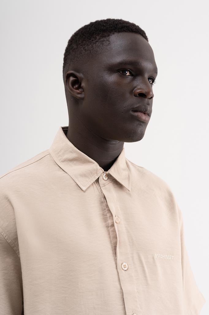 Machinist Oversized Basic Men's Shirt – Beige S