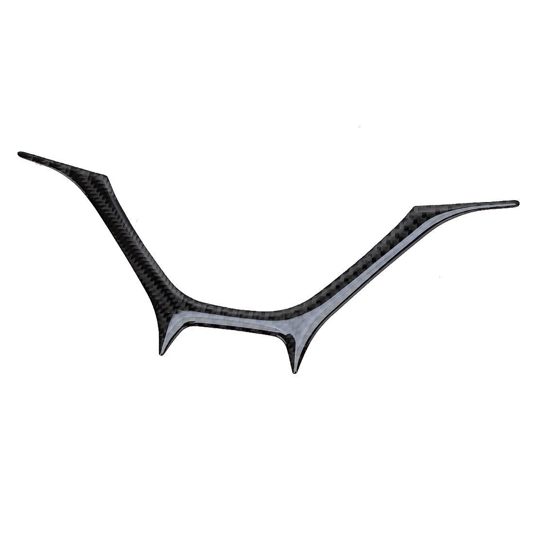 

Углеродное волокно, черный автомобильный руль, панель, накладка, украшение, подходит для Honda Civic Coupe 2013 2014 2015, левая рука