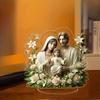 2D Flat Acrylic Holy Home Decoration, Indoor and Outdoor Decoration - No Battery/electricity Required, Free Day Decoration, Shop Decoration,