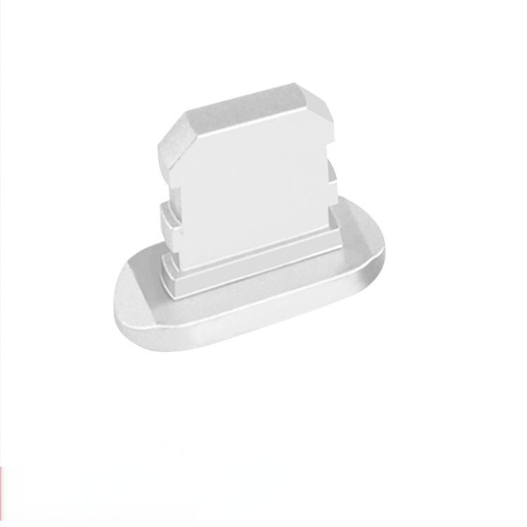 2Pcs Metal Charging Port Dust Plugs Compatible with iPhone Series, Lightning Port Cover Protector with Holder for iPad AirPods