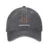 Unisex Radiohead Logo Print Hat Vintage Distressed Denim Washed Rock Band Music Fans Baseball Cap Adjustable
