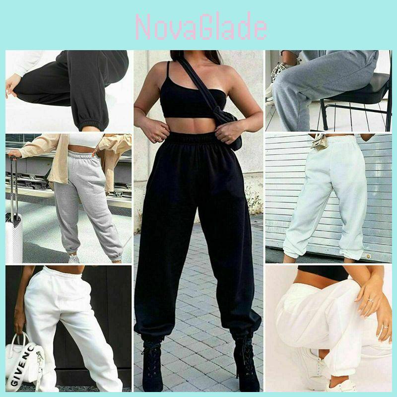 Versatile Plain Jogging Sweatpants With Cozy Fleece Fabric And Practical Pockets