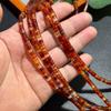 Approximately 4x2mm Natural Banded Persian Red Agate Spacer Beads for DIY Necklace or Bracelet.