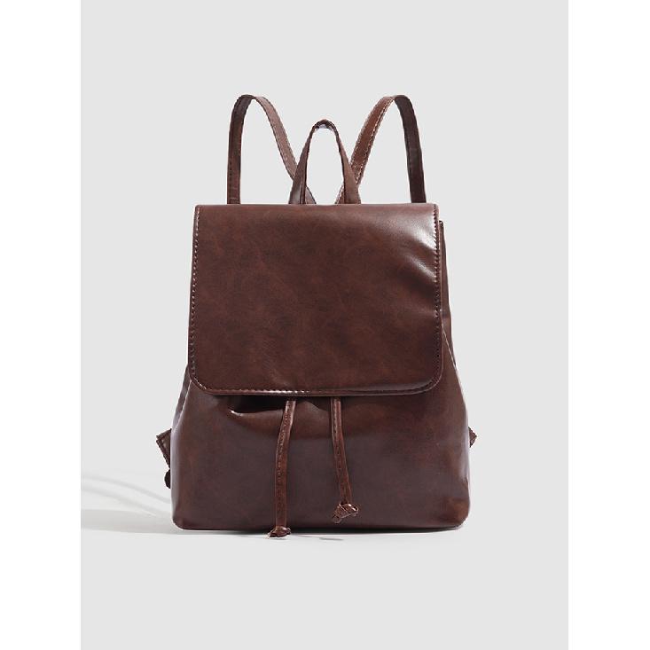 This year s popular niche design 2025 new American retro backpack for women is fashionable and versatile, a small backpack popular on Instagram коричневый