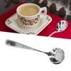 Coffee Cupping Spoon Stainless Steel Milk Foam Dessert Cake Ice Crm Spoon