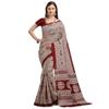 EthnicJunction Womens Silk Cotton Kalamkari Print Saree With Blouse Piece (EJ1 1ChitraMaroon Maroon)