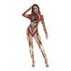 Versatile Women Halloween Scary Skull Skeleton Jumpsuit For Cosplay