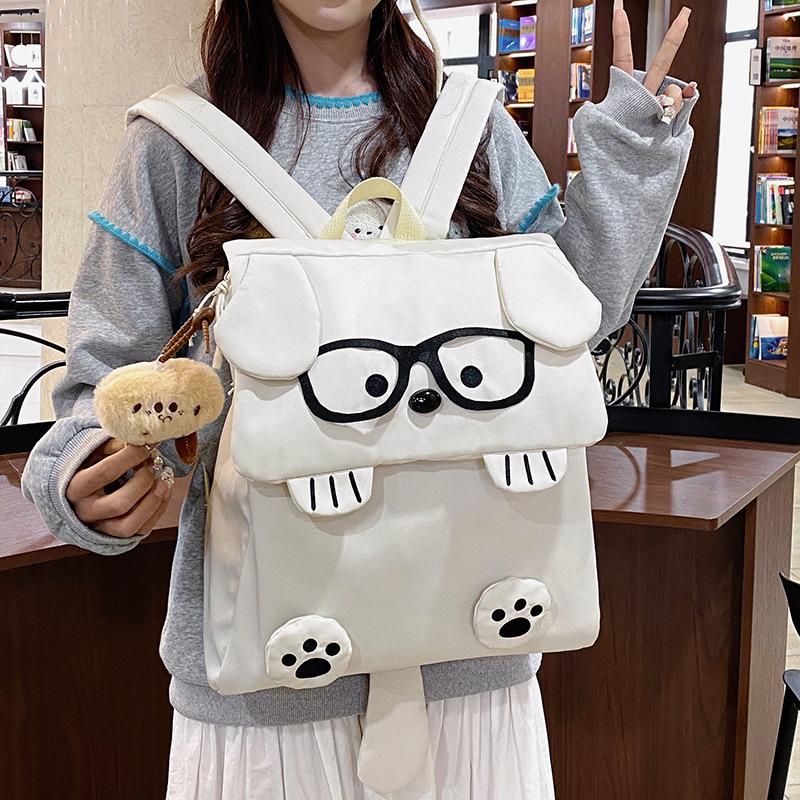 Bags cartoon dog backpack 2025 new Japanese cute girl foreign style versatile large capacity travel backpack