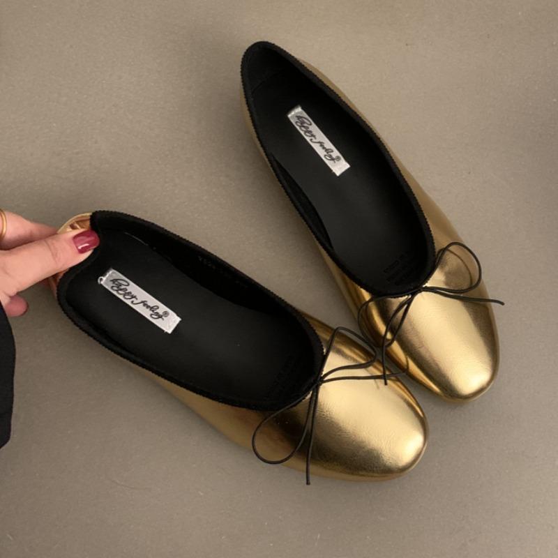 

Мода Женская Мода Балетки Весна Новые Круглый Носок Мелкий Вырез Бант-бабочка Мягкая Подошва Противоскользящие Износостойкие Одинарные Туфли 39 чёрный