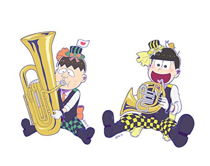 

Hatabo Jyushimatsu Brass Band Matsu Acrylic Keychain Set Osomatsu-san [Original Illustration] &