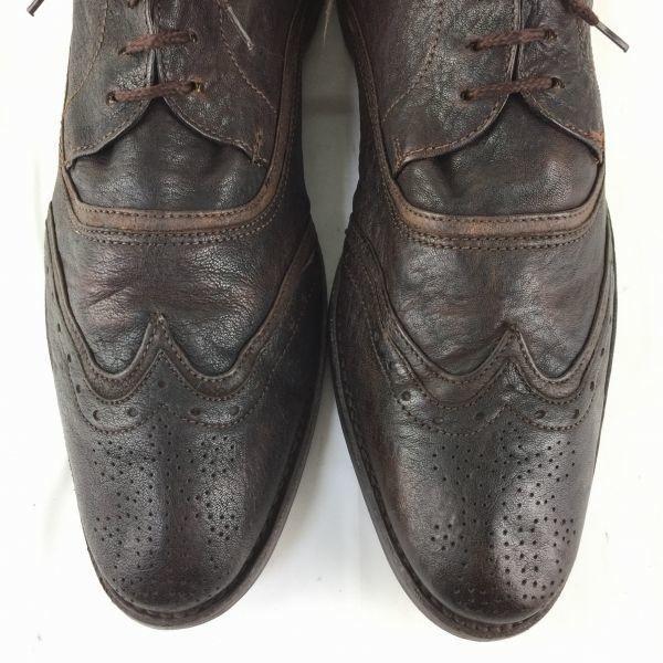 80s-90s Vintage Frye Wingtip Shoes Size 10.5D 28.0-28.5 Brown Men’s(USED)