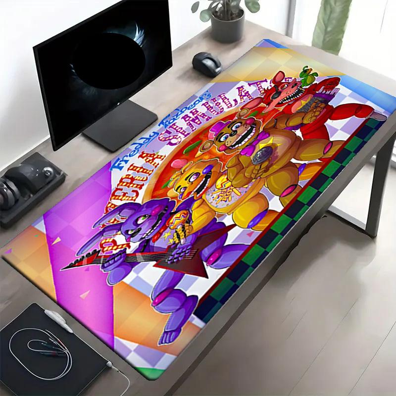 Five Nights at Freddy's Print Mouse Pad, Anti‑Slip Desktop keyboard Mat, for PC Laptop Gaming Working Daily Use, Cool Festival Surprise Gift
