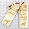 Pit Bull, American Pit Bull Terrier, Pitbull Terrier, APBT - dog bookmark, personalized bookmark, gift for bookworm from Art-Dog brand
