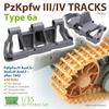 T-Rex Studio 1/35 WWII German Type 6a Tracks for III/IV Tanks, Plastic Model Kit Parts TR85024, Molded In Color