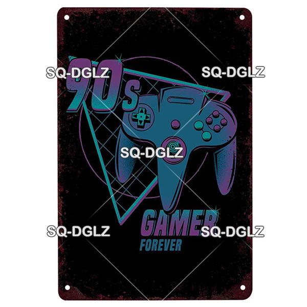 Game Rules Metal Sign Metal Poster Tin Sign Plaque Metal Vintage Wall Decor for Bar Pub Club Man Cave Metal Signs(20x30cm)