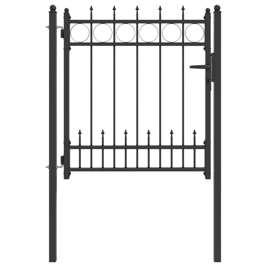 Zauntor HORST Steel Black Lockable