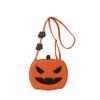 Funny Halloween Pumpkin Bag PU Leather Square Crossbody Bag Novelty Pumpkin Shoulder Bag  Halloween