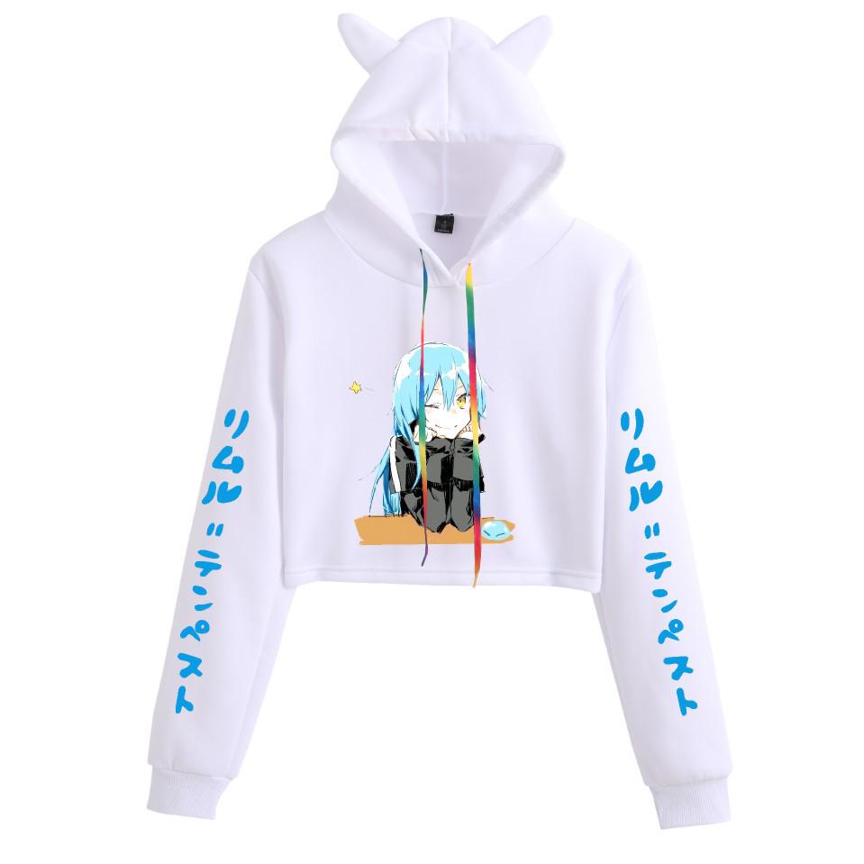 Reincarnated as a Slime Women's Anime Cat Ear Crop Top