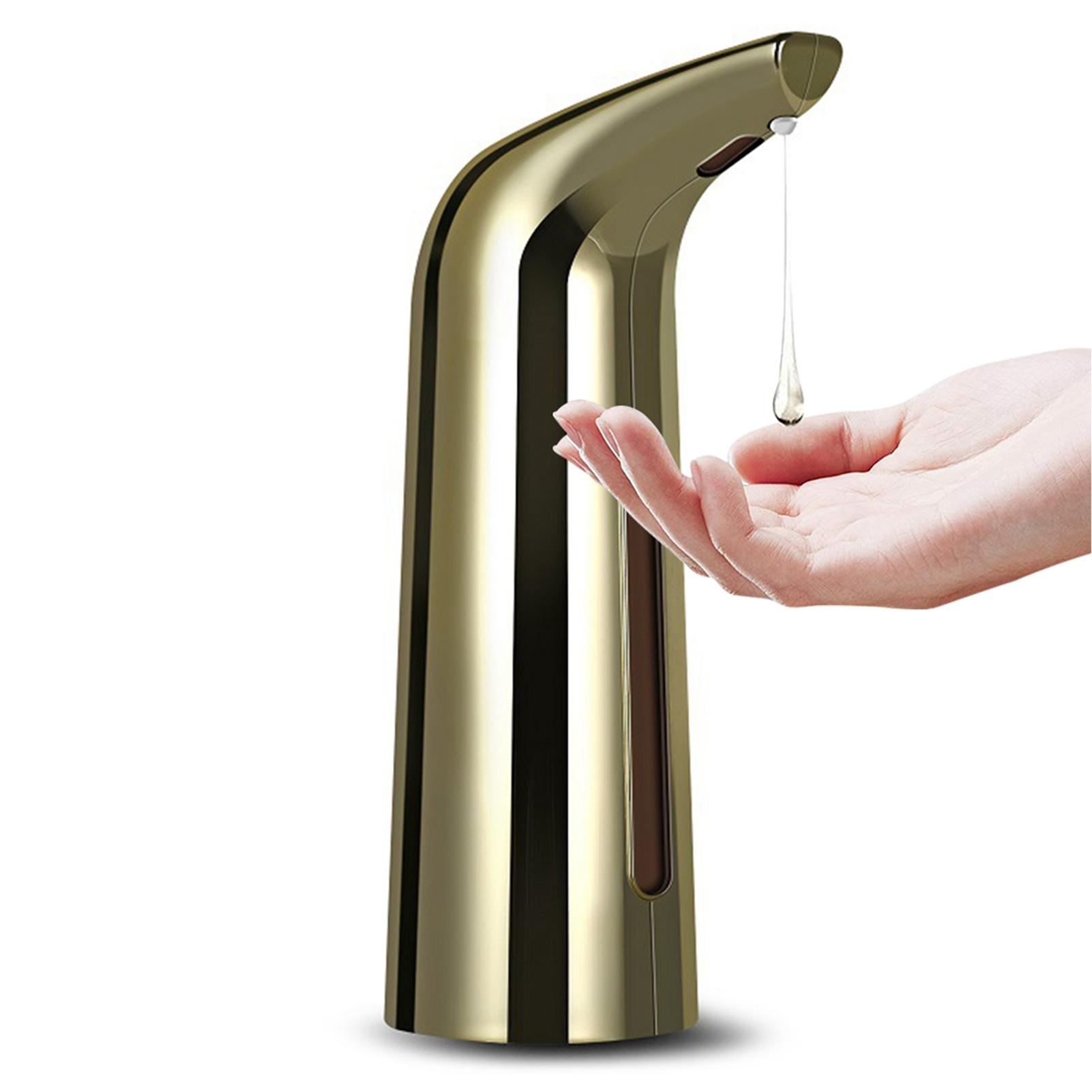 

400mL Automatic Soap Dispenser Infrared Hand free Touchless Soap Dispenser Dish Liquid Lotion Gel Shampoo Chamber Auto золотой