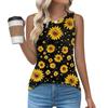 Womens Casual O Neck Loose  Sleeveless Top T-shirt  Summer Tank Tops For Women Tank Camisole Sleeveless Basic Tops
