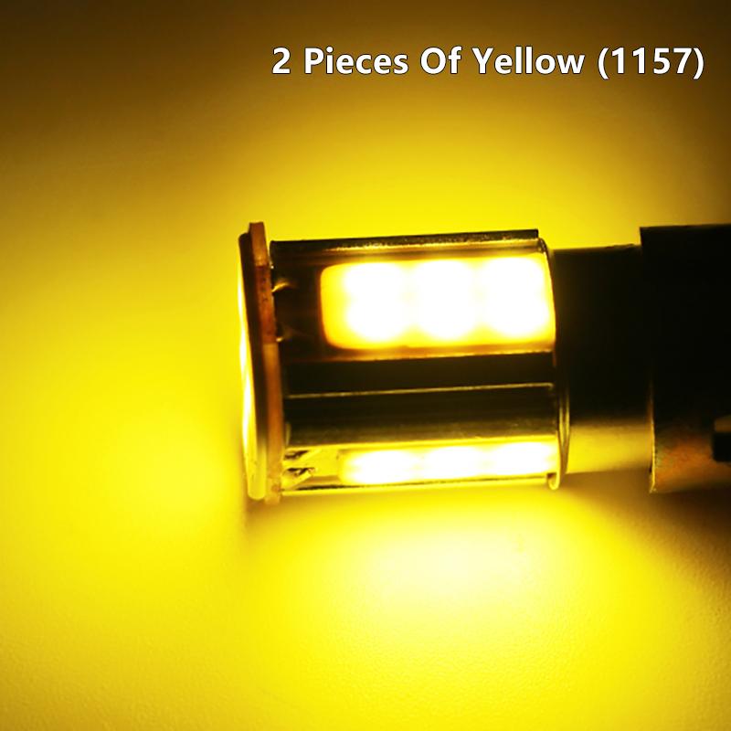 2Pcs Big Cob Led 1156 1157 Ba15S Brake Lights Bulbs 12V For Car Reverse Stop Brake Rear Lights Bulbs