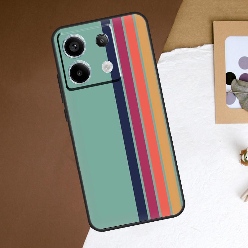 Retro Streifen Ästhetik Vintage Handyhülle Für Redmi Note 12 13 Pro Plus 9 10 11 Pro 9S 10S 11S 12S Redmi 10C 12C 13C Hülle