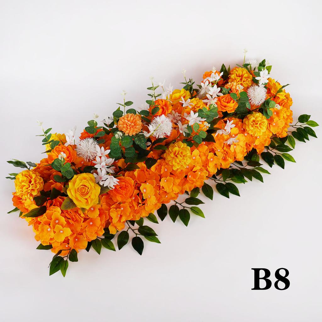 Artificial 100CM Flower Row Wedding Table Flower Floor Row Arrangement Flower Background Party Flower Decoration