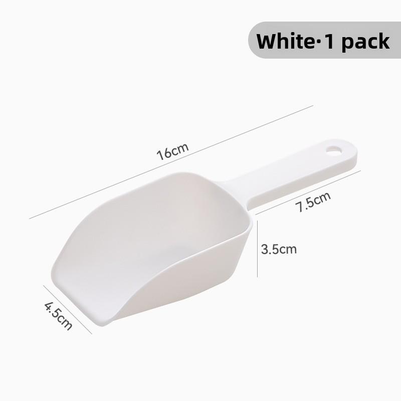 

1 шт. Мини-пластиковая ложка для льда Мука Рис Чайный магазин Специальная Многоцелевая Лопатка для продуктов Лопатка для льдогенератора холодильника Ложка для кубиков льда 1PCS