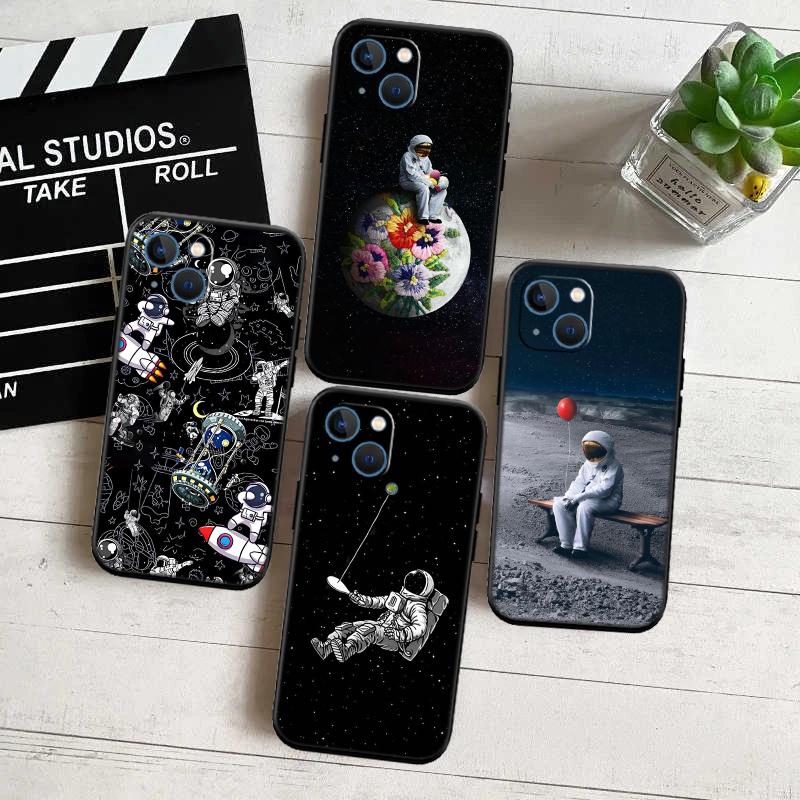 BH4 Astronaut Planet Space Moon Phone Case for Samsung Galaxy S20 S21 S22 Ultra FE + Plus A21S A22 A24 A25 A26 A30 A30S A31
