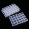 1Pc Multifunctional Clear Plastic Organizer Box with Grids Container Craft Storage for Beads Organizer Art DIY Jewelry