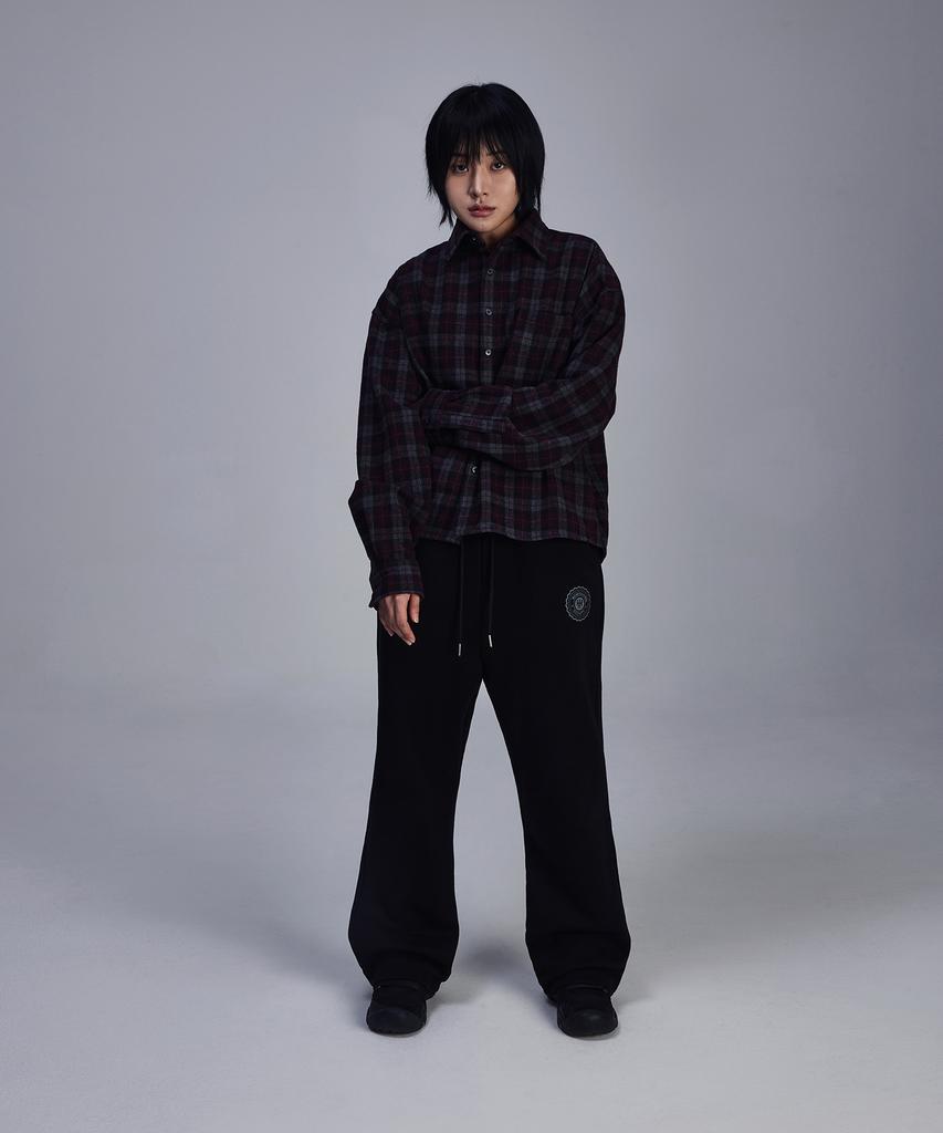 SCALLYWAG Flare Baggy Fleece-Lined Training Pants [Black]