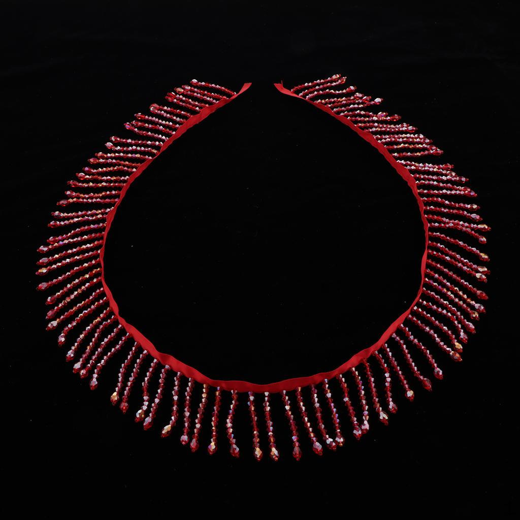 1 ярд кружевная лента с бусинами для свадебного пояса, бахрома для платья