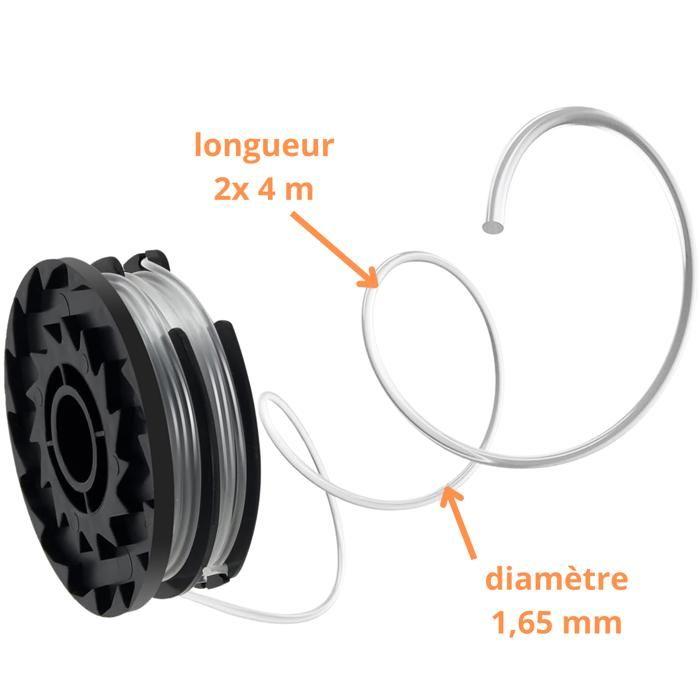 Double Wire Spool - TLP-01 - Compatible with Parkside - Ø 1.65mm - L 2x4m - Pack of 4