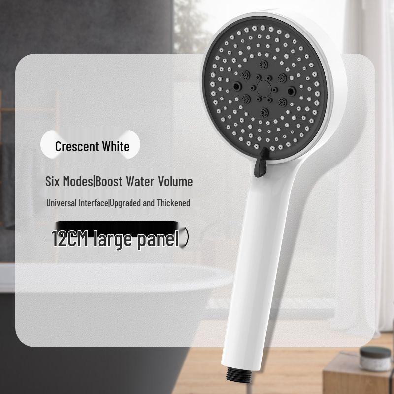 5-Speed Handheld Shower Head with Large Panel & Water Filter for Enhanced Bathing Experience