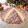 Christmas Round Rugs: Decorate Your Home with Magical Tree & Santa Designs! Bedroom room floor mats New Year home decoration