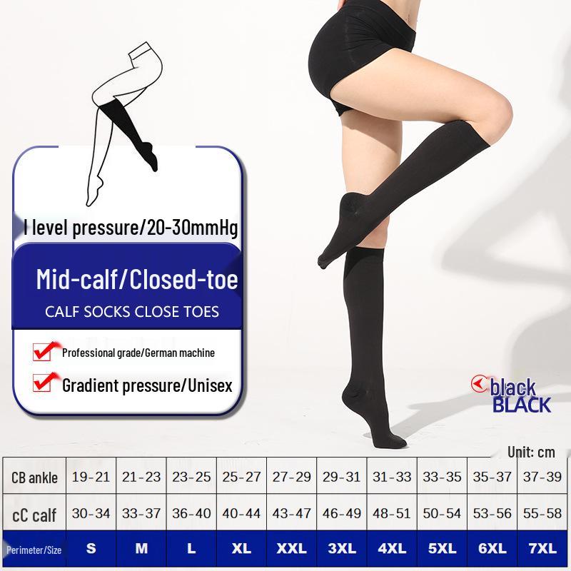 Unisex Überknie-Kompressionsstrümpfe & Wadenschoner für Sport