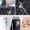 200Pcs Acrylic Keychain Blank Round-shaped Ornaments Small Gift Keychain Bulk