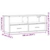 TV Stand Black 100 x 31 x 39.5 cm Particleboard and Metal