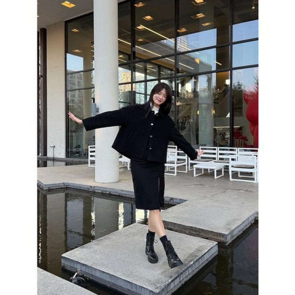 Cc Collect Basic Collar Handmade Short Coat C261msg502
