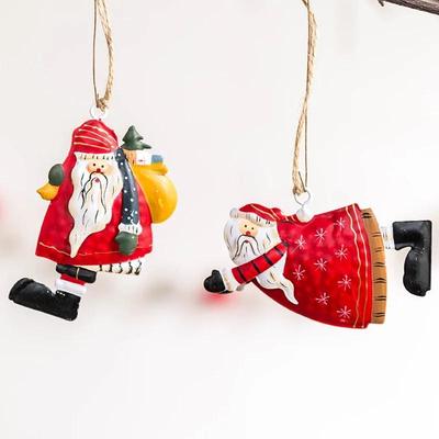 Párty Dekorace Dárek Vánoční Přívěsek Vánoční Stromek Panenka Závěsné Kovové Ozdoby DIY Vánoční Den Santa Anděl Klaus