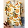 Fashion Women's Crew Neck Short Sleeve 3D Casual Color Printing Casual Short Sleeve Crew Neck T-Shirt