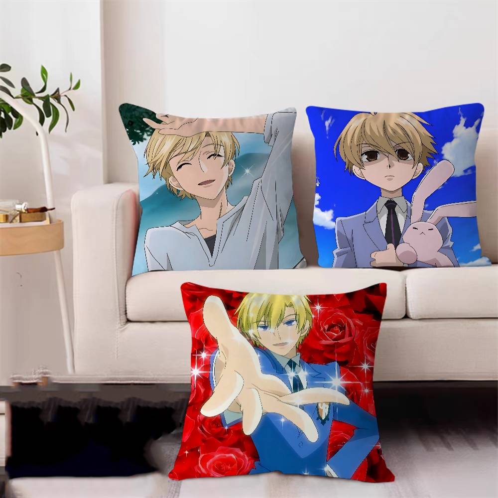 Ouran High School Host Club Tamaki Pillowcase Toon Gift Cushion Cover Bedroom Home Sofa Chair Seat Decor Pillow Case
