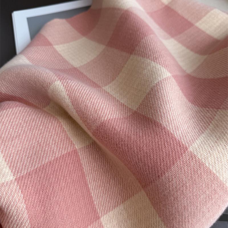 Luxury Plaid Scarf Winter Warm Cashmere Women Long Pashmina Foulard Female Scarves Lady Tassel Shawl Wraps  Design New