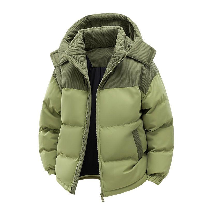 Men's Winter Thick Warm and Cold Resistant Jacket, Youth Design, Loose and Detachable Hat Jacket