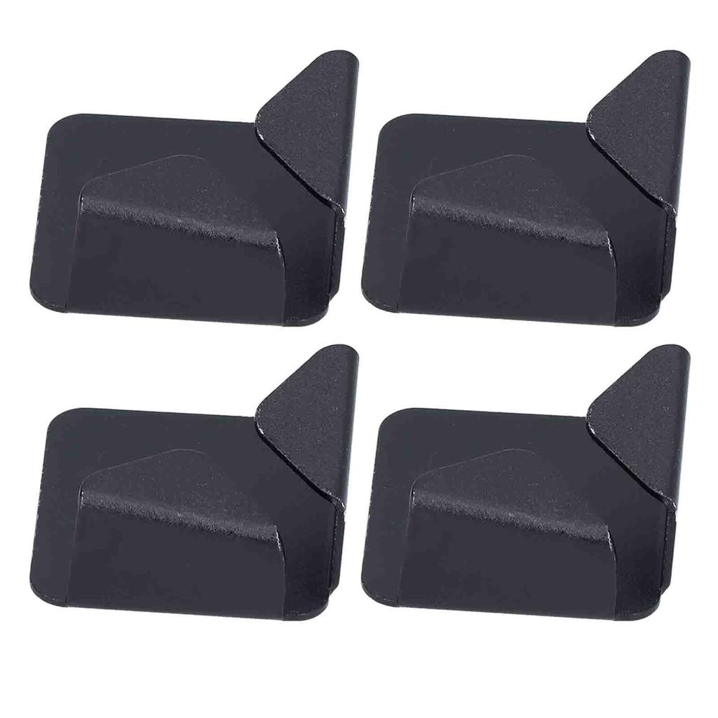 4Pcs NoPunch Power Cable Storage Rack WallMounted Socket Power Cord Gancho Suporte Suporte Preto