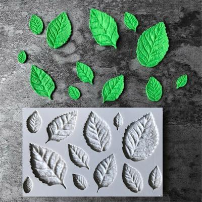 Baking Mold Leaf Design Easy Cleaning Silicone DIY Ovenproof Cake Mould for Cake