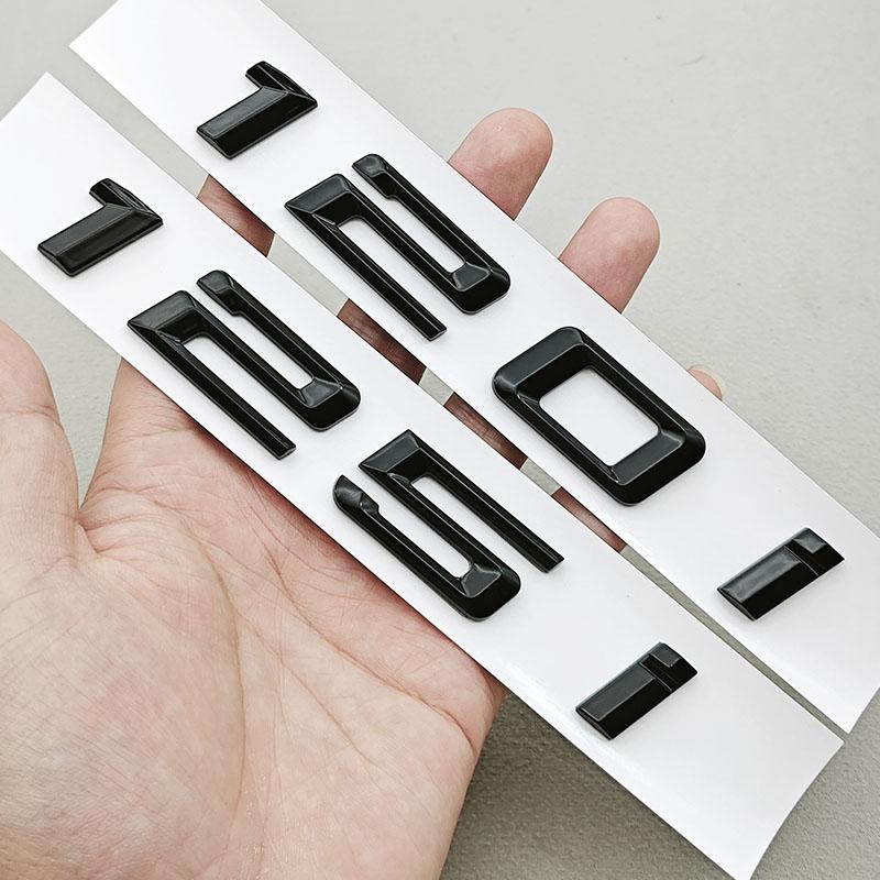 3D ABS Glossy Black Car Letters Logo 118i 120i 125i Rear Trunk Badge Sticker For BMW 118i 120i 125i Tail Marking Accessories