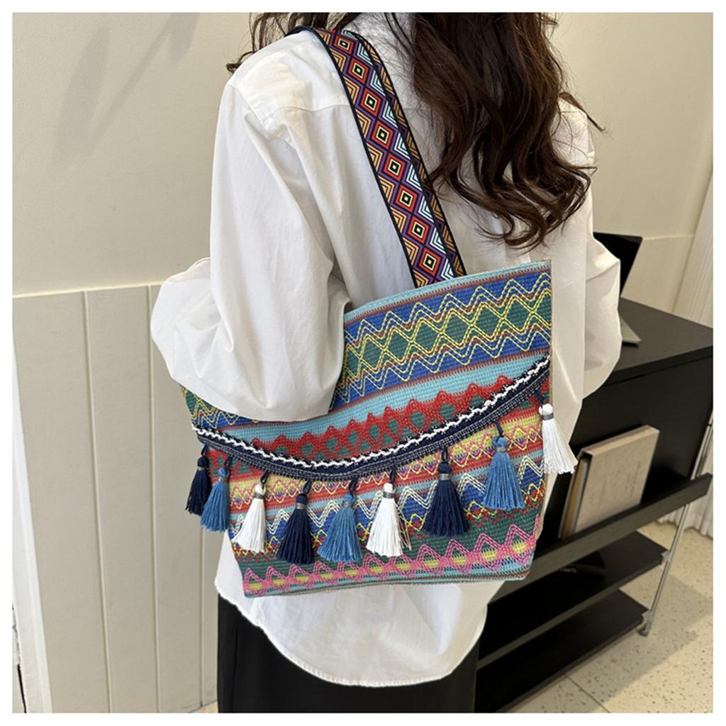 New Simple Casual Commuting Shoulder Bag Fashionable Tote Bags   Canvas Women'S Shopping Bags