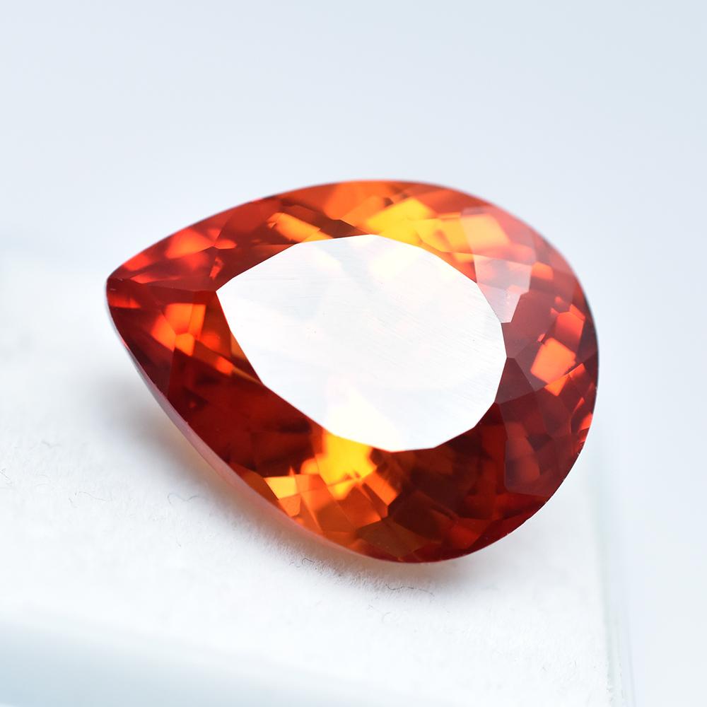 Natural Orange Sapphire Gemstone Loose 21.50 CT Beautiful Genuine Gemstone